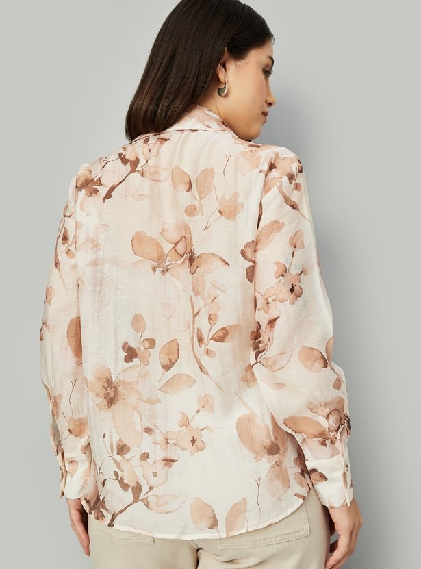 Women Floral Print Shirt - Image 3