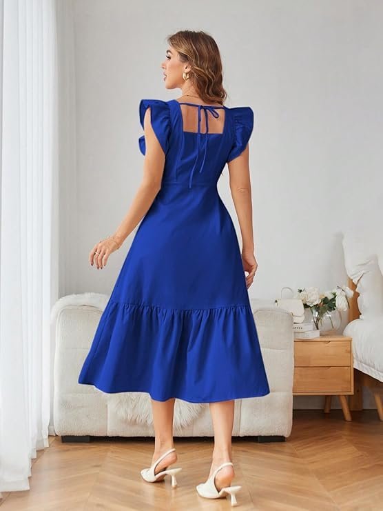 Girl's & Women's Solid Color Square Neck - Image 3