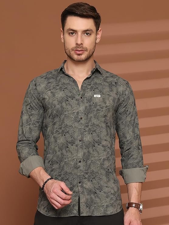 Majestic Man Printed Pure Cotton Casual Shirt - Image 2