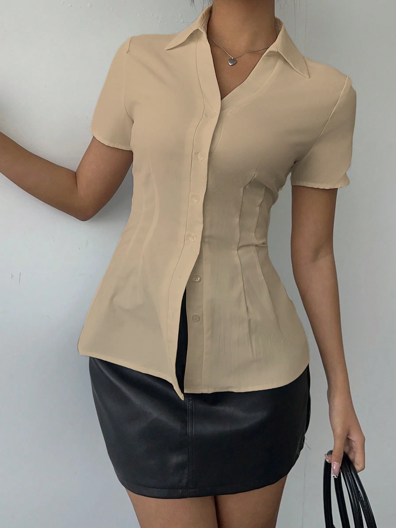 Snatched Fit Collar Shirt - Image 3